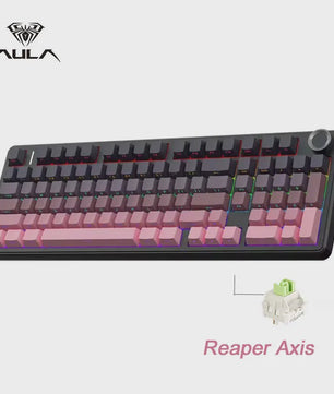 AULA F99PRO Mechanisch Gaming Toetsenbord - 99 toetsen, 3 Modi, Hot-Swappable, Gasket Structuur, Media Knop