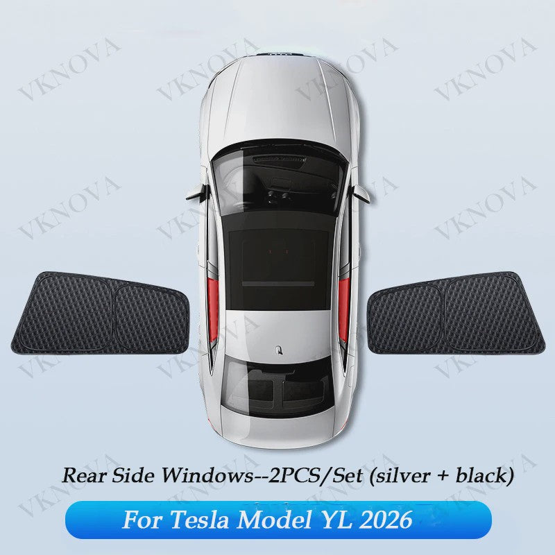 Set Zonneschermen voor Tesla Model 3/Y (2017-2025) - Privacy & UV Bescherming