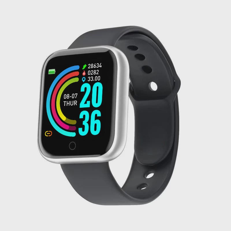 Smartwatch Y68 D20: Multifunctioneel met Bluetooth, Fitness Tracking & Slaapmonitor