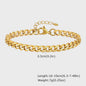 Gouden Chunky Schakelarmband met OT Sluiting - Roestvrij Staal, Aanslagvrij