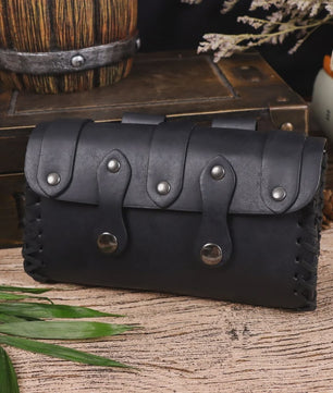 Vintage Lichtbruine Riemtas Unisex - Perfect voor Kostuums, Halloween & Rollenspel