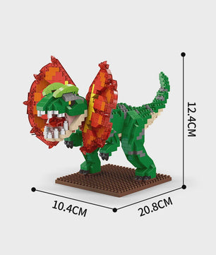 Dinosaurus Bouwstenen Speelgoed - Stegosaurus & T-Rex Micro Mini Blokken