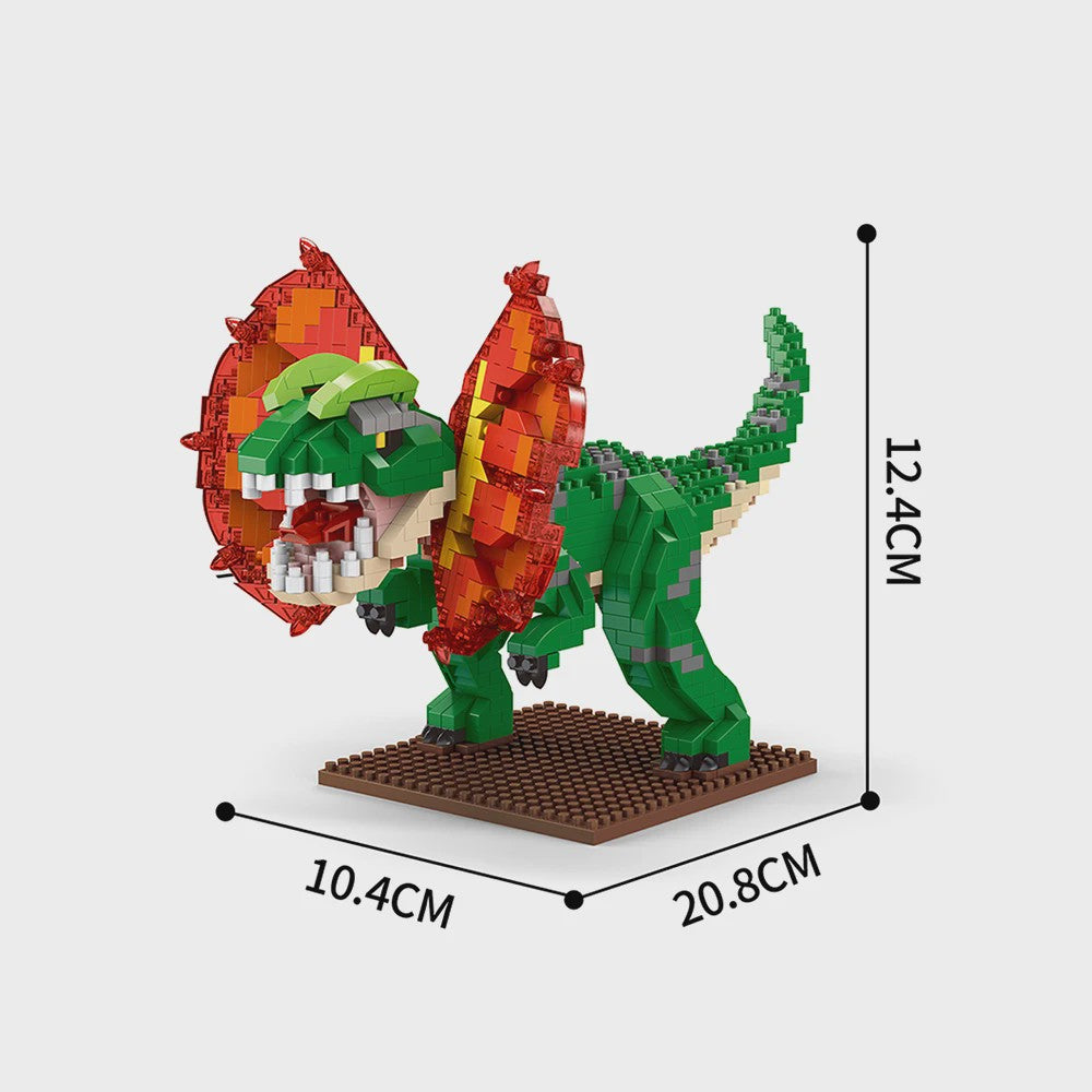 Dinosaurus Bouwstenen Speelgoed - Stegosaurus & T-Rex Micro Mini Blokken