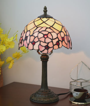 Vintage Stijl Tafellamp - Meerkleurige Tiffany Lamp 8-Inch voor Nachtkastje of Bureau