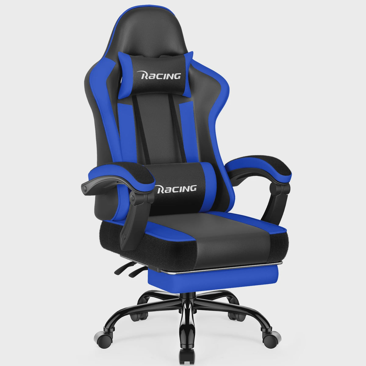Ergonomische Gaming Stoel met Voetensteun, Hoofd- en Lendesteun | Max 150kg