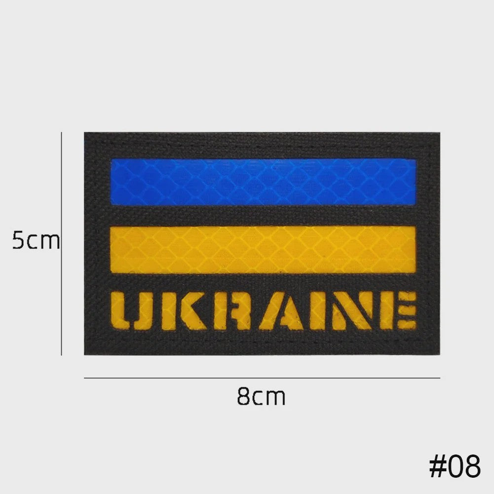 Ukraine Vlag Patches & Nationaal Embleem - Geborduurde Tactische Badges voor Kleding