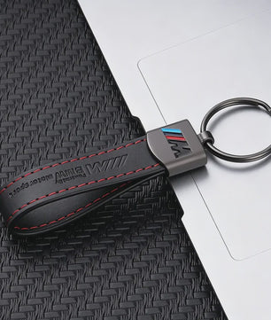 Luxe Lederen Sleutelhanger BMW M - Sportief Design voor BMW 1-7 Serie, X1-X7