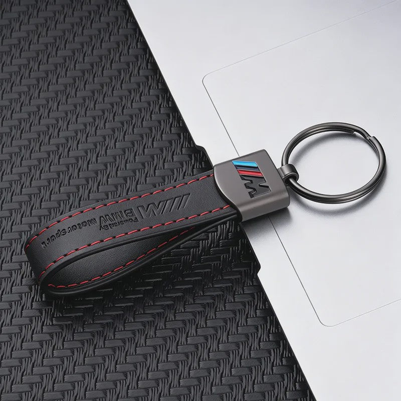 Luxe Lederen Sleutelhanger BMW M - Sportief Design voor BMW 1-7 Serie, X1-X7