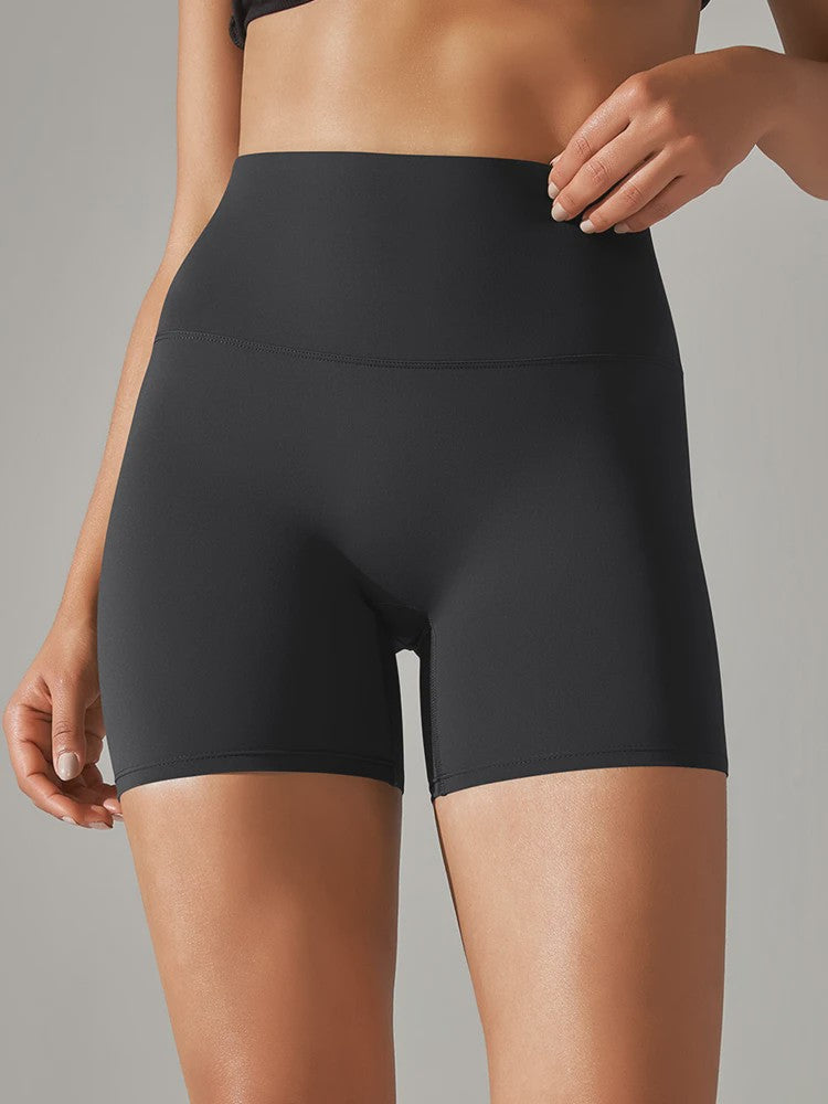 Dames Sportshorts Hoge Taille Squat Proof - Sneldrogend voor Yoga, Fitness & Fietsen