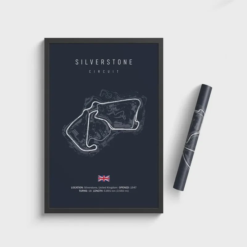 F1 Circuit Poster: Monaco Imola Track Art - Stijlvolle Motorsport Wall Art