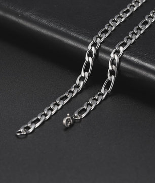 RVS Heren Kettingen: Cuban, Figaro & Box Stijlen (3-10mm breed, 45-60cm lang)