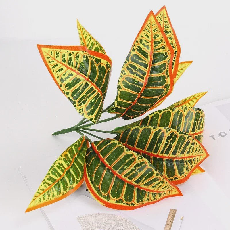 Zijden Schildpadblad Plantenbladeren - Kunstmatige Dieffenbough Decoratie voor Woonkamer