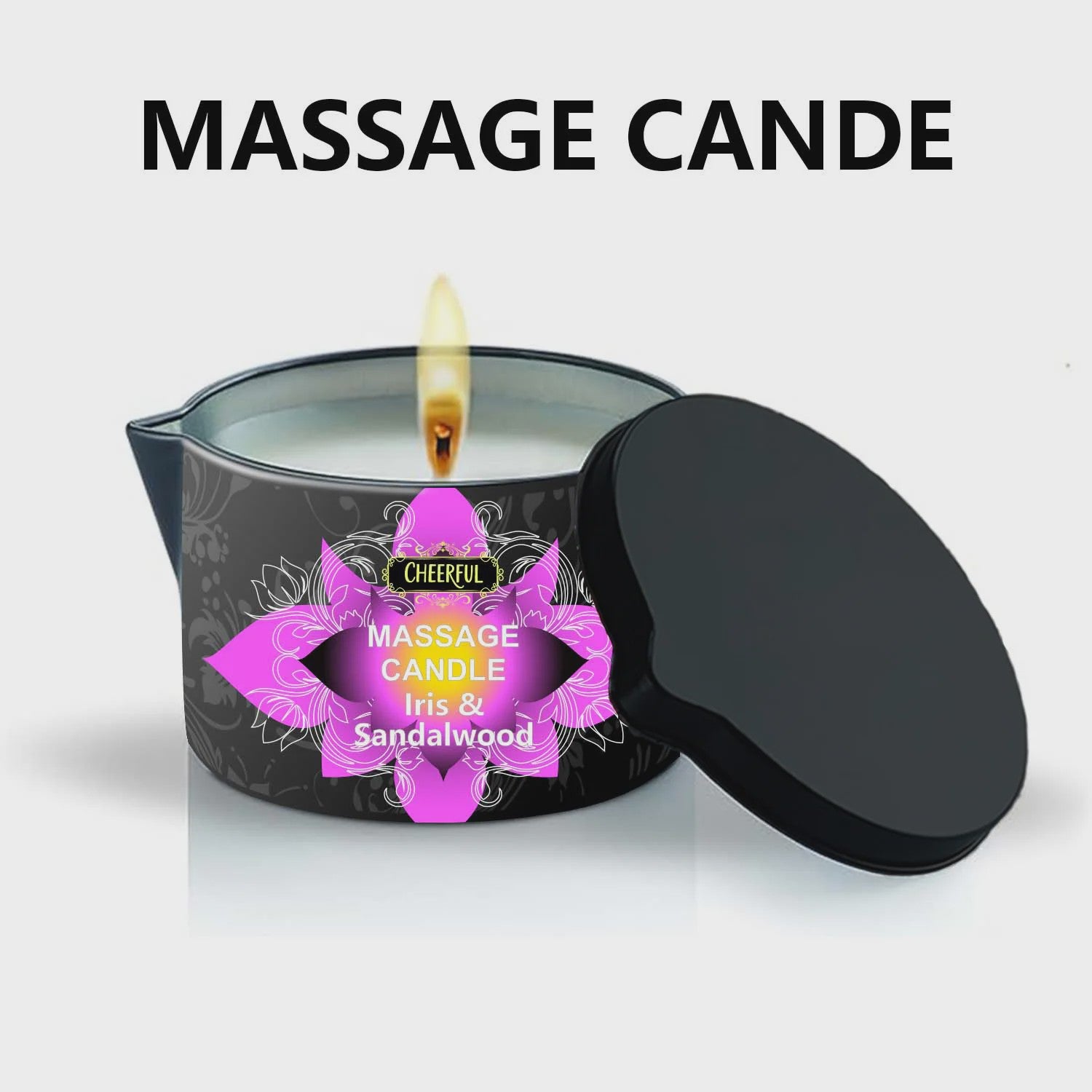 Luxe Massage Olie Kaars - Aromatherapie voor Ontspanning & Huidverzorging