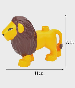 Grote Bouwstenen Dierenpark & Boerderij Figuren - Compatibel met Duplo