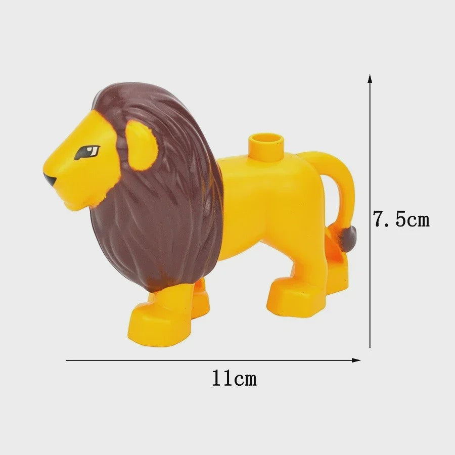 Grote Bouwstenen Dierenpark & Boerderij Figuren - Compatibel met Duplo