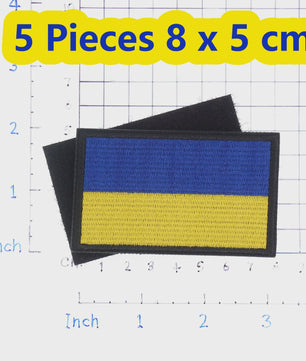 Oekraïne Vlag Patch met Klittenband - Geborduurde Kleding Applicatie