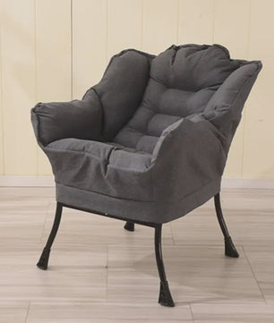 Moderne Beige Fauteuil met Zijvak - Comfortabele Relaxstoel