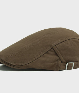 Klassieke Heren Baret - Stijlvolle Vintage Katoenen Pet met Vizier