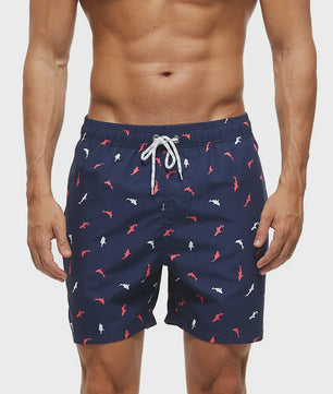 Herenshorts met Zomerse Print - Zwembroek, Strandshort & Sportbroek met Zakken