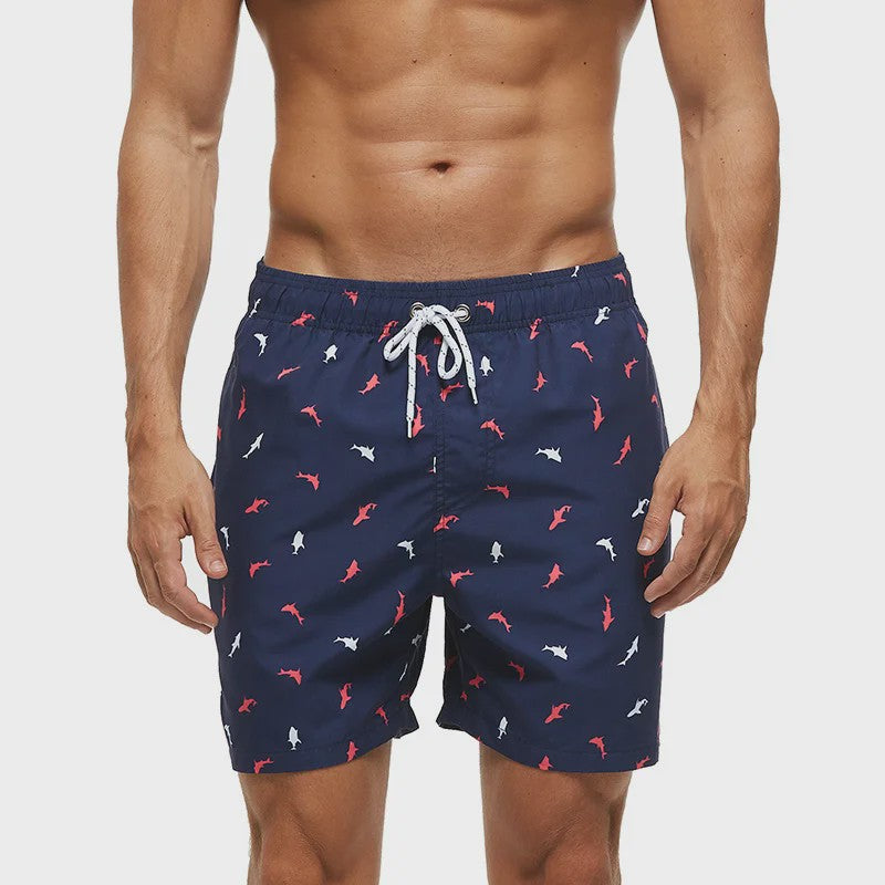 Herenshorts met Zomerse Print - Zwembroek, Strandshort & Sportbroek met Zakken