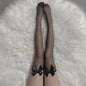 Sweet Over Knee Long Socks Women Girls Lolita Bowknot Thigh High Stockings Punk Lace Mesh Legging Hollow Fishnet Pantyhose