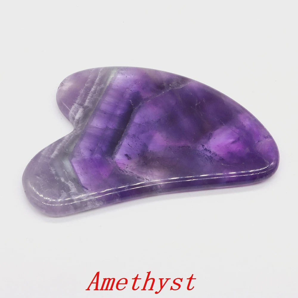 Gua Sha Schraper Gezichtsmassage Tool van Natuursteen voor Huidverzorging