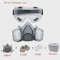 Half Gelaat Stofmasker Set met 503 Deeltjesfilters en Veiligheidsbril - Ideaal voor Industrie, Verfspuiten en Slijpen