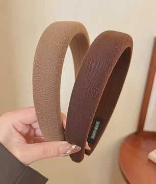 Modieuze Dames Hoofdband - Zachte Sponge Band voor Gezichtswas & Stijl