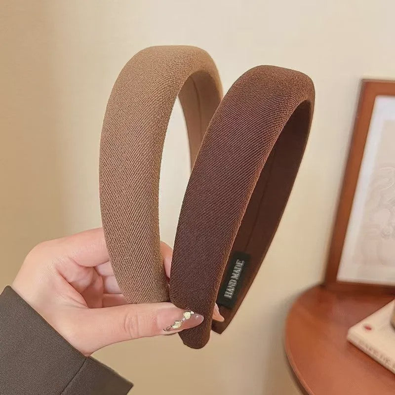 Modieuze Dames Hoofdband - Zachte Sponge Band voor Gezichtswas & Stijl