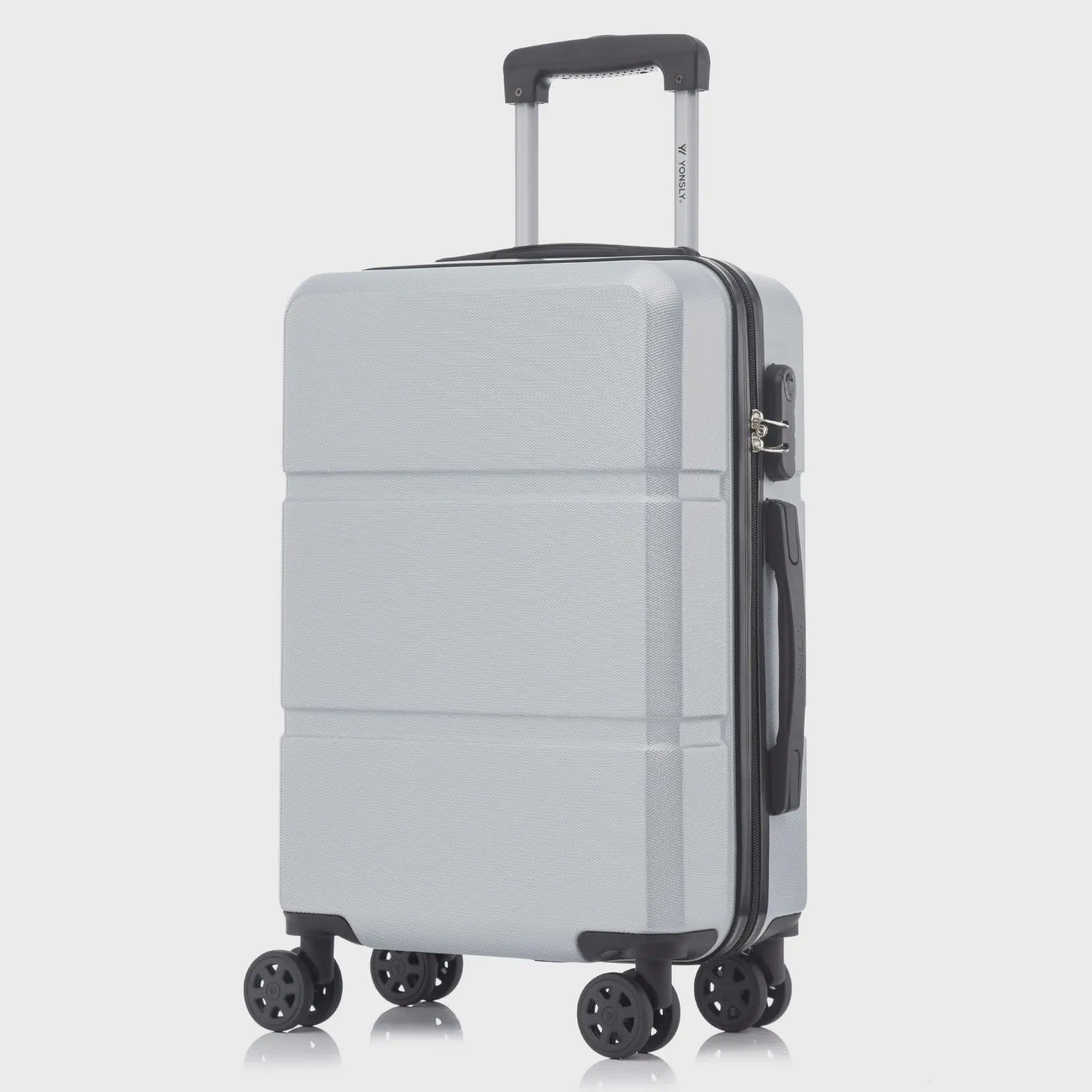 YONSLY Hardcase Koffer 16/20/24/28 Inch - Lichtgewicht 4-Wiel Trolley met Cijferslot