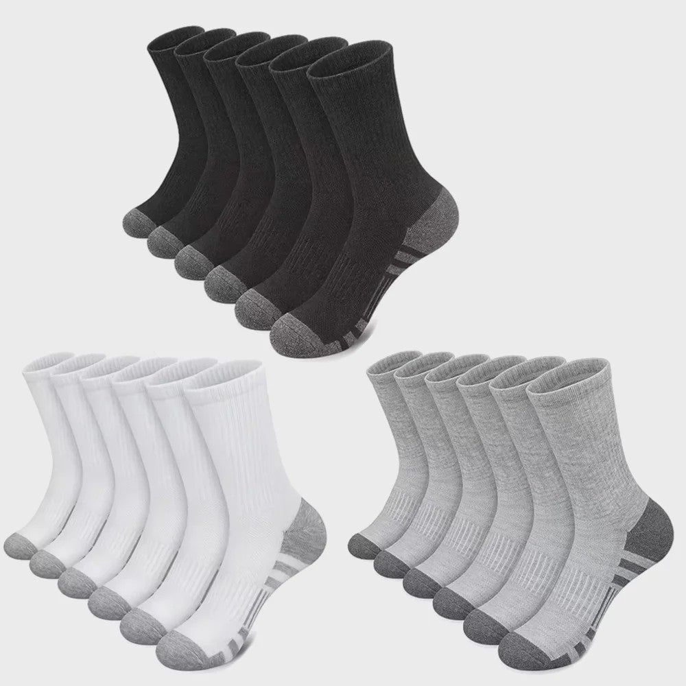 Heren Sportsokken (10/30 paar) - Ademend, Zweetabsorberend & Comfortabel voor Zomer & Sport