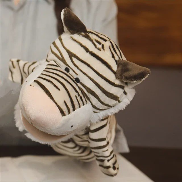 Zachte Pluche Handpoppen - Educatief Speelgoed voor Baby's en Kinderen (Diverse Dieren)