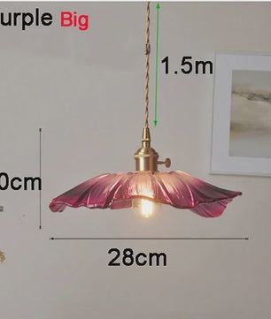 Moderne Glas Glasmozaïek Bloem Hanglamp - Sfeervolle Verlichting voor Woonkamer & Slaapkamer