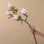 Zijden Magnolia Boeket - Kunstbloemen voor Bruiloft, Decoratie & DIY