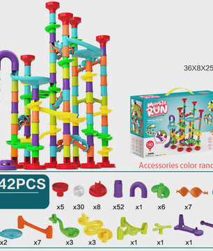 Montessori Marble Run Bouwset - Interactief Educatief Speelgoed voor Kinderen