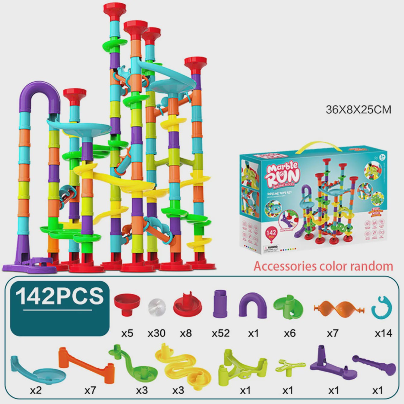 Montessori Marble Run Bouwset - Interactief Educatief Speelgoed voor Kinderen