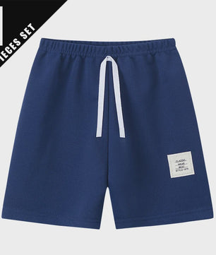 Comfortabele Kinder Shorts met Trekkoord en Elastische Taille - Jongens & Meisjes Casual Broekjes