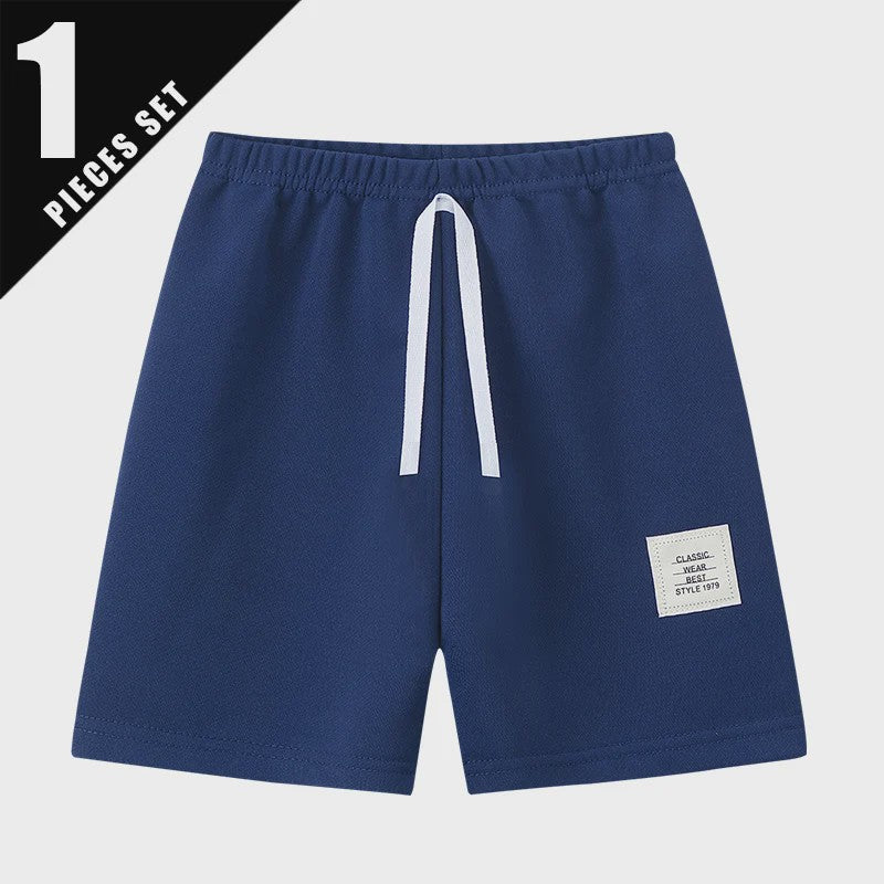 Comfortabele Kinder Shorts met Trekkoord en Elastische Taille - Jongens & Meisjes Casual Broekjes