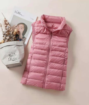 Dames Ultra Light Down Gilet - Mouwloze Jas, Lichtgewicht & Winddicht