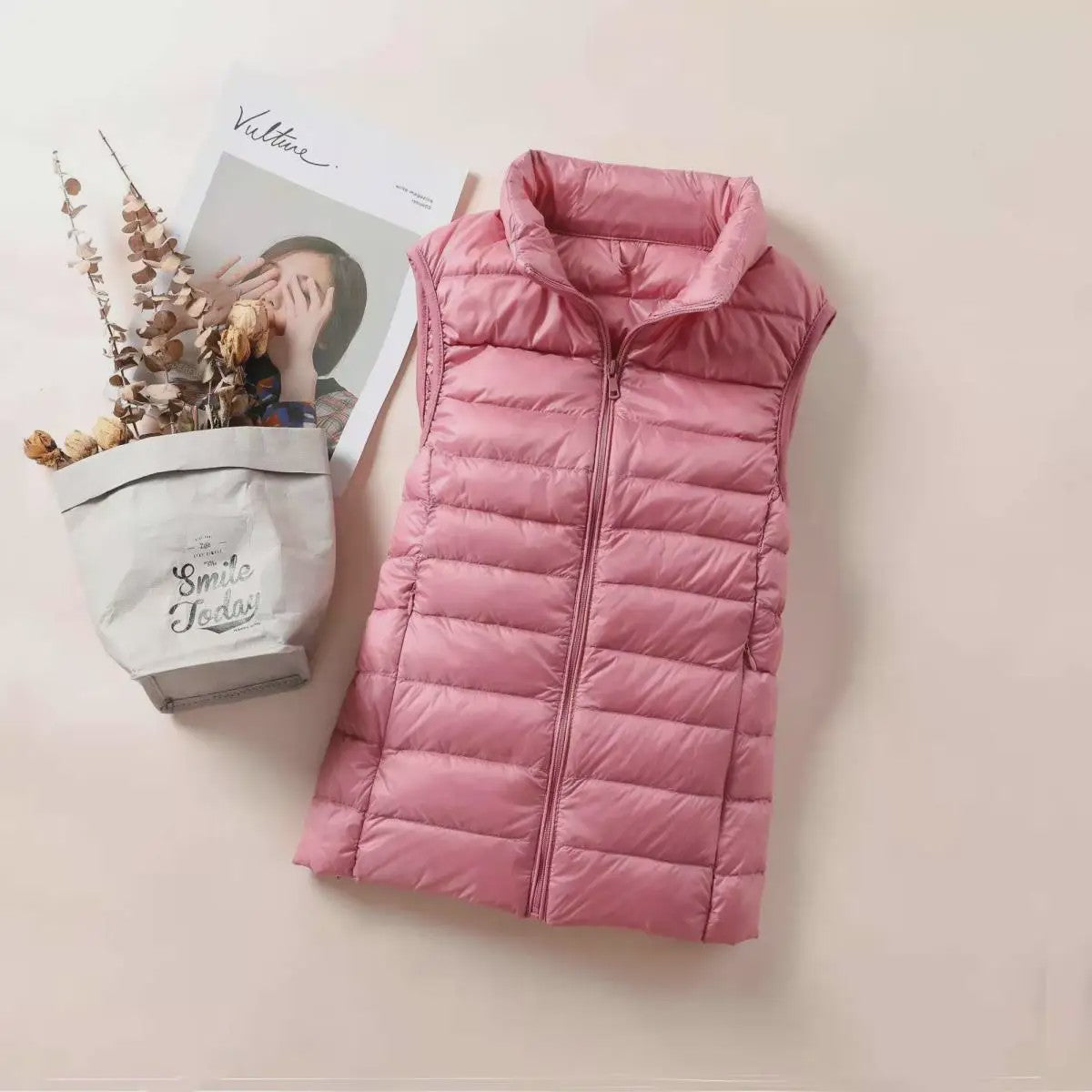 Dames Ultra Light Down Gilet - Mouwloze Jas, Lichtgewicht & Winddicht