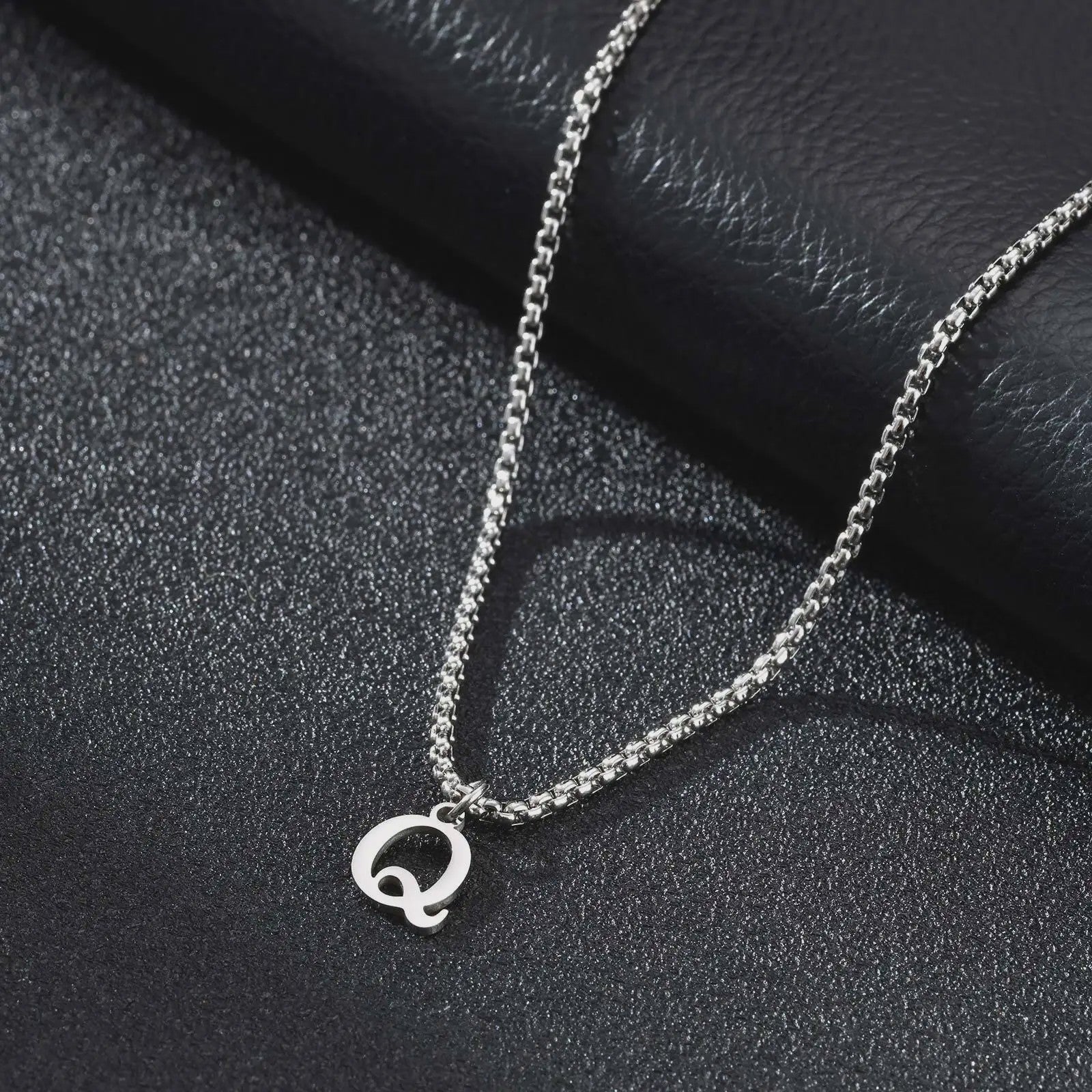 Vnox RVS Letter Ketting Heren - Kies Uw Initiaal - Waterdicht & Minimalistisch