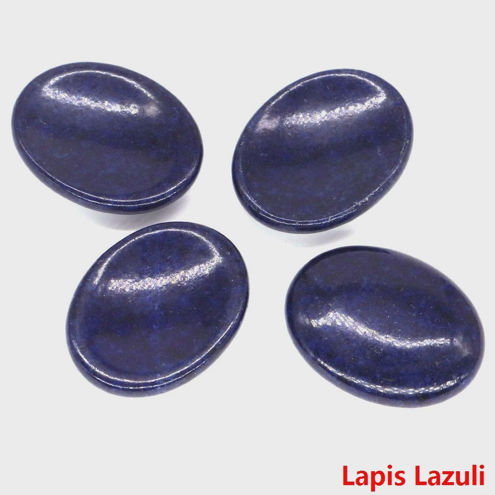7 Chakra Kristallen Worry Stones - Ovalen Massage & Meditatie Edelstenen (35x45mm)