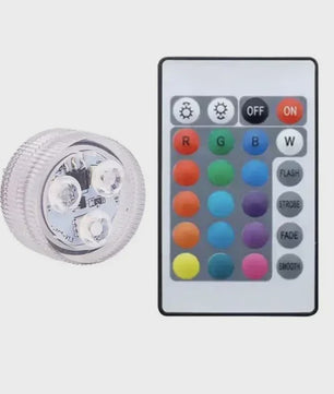 Waterdichte Onderwater LED Verlichting RGB met Afstandsbediening - Kleurveranderend, Batterijgevoed