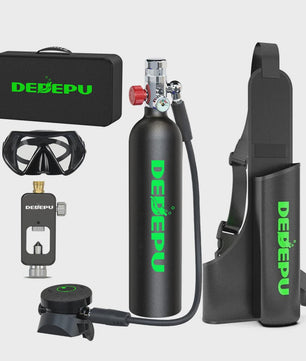 DEDEPU 1L Duikfles - Professionele Onderwater Ademlucht Cilinder voor 15-25 Minuten