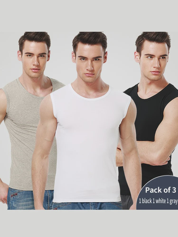 Heren Mouwloos Katoenen Vest - Comfortabel voor Sport & Fitness
