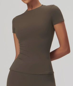 NCLAGEN Sport T-shirt Dames - Ademend & Stretchy Korte Mouw voor Yoga, Fitness & Hardlopen