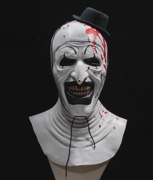 Art The Clown Kostuum & Masker - Terrifier 2 Cosplay Jumpsuit voor Heren en Dames