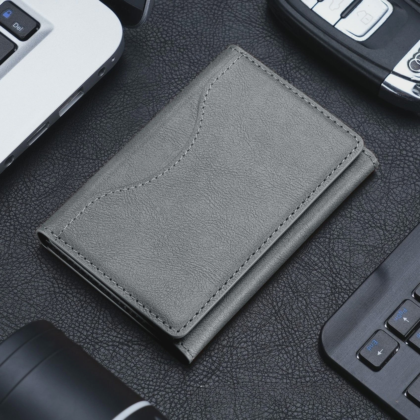 Magnetische Lederen Kaarthouder Wallet voor iPhone 16/15 Serie - Magsafe Compatibel