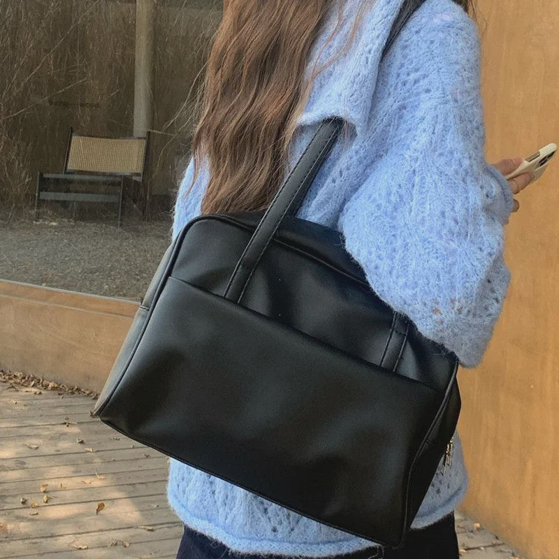 Dames Tote Bag met Textuur - Ruim, Niche Design, Schoudertas voor Dagelijks Gebruik