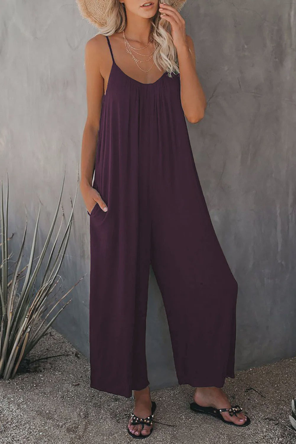 Zomerse Dames Overall Broek met Zakken - Comfortabel & Casual